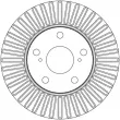 TRW DF4808 - Jeu de 2 disques de frein avant