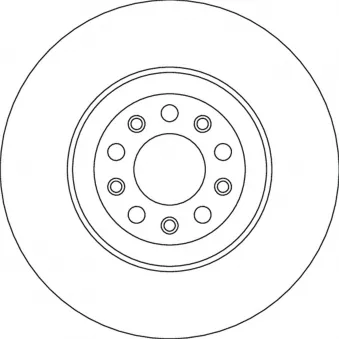 Jeu de 2 disques de frein arrière TRW OEM 50532932