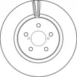 Jeu de 2 disques de frein avant TRW [DF6851]