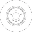 TRW DF6917S - Jeu de 2 disques de frein arrière