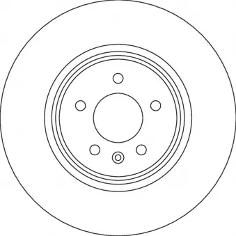 Jeu de 2 disques de frein arrière TRW OEM 13598076