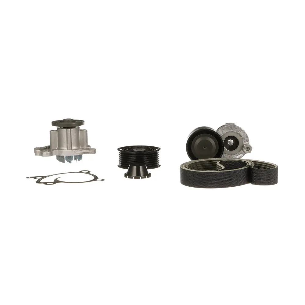 Pompe à eau+Jeu de courroie trapézoïdale à nervures GATES KP17PK1570 pour RENAULT CAPTUR 1.2 TCe 120 - 120cv