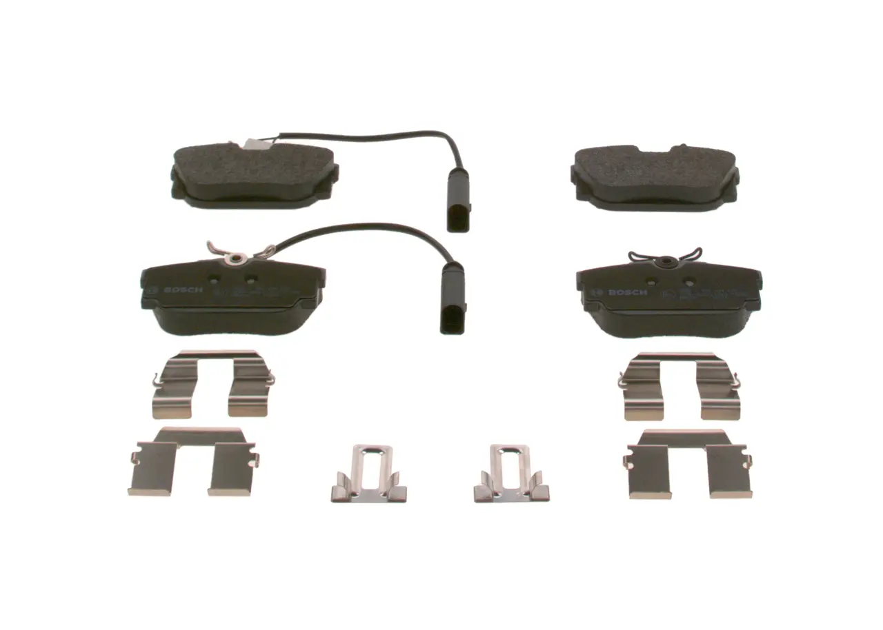 Jeu de 4 plaquettes de frein arrière BOSCH 0 986 494 529 pour VOLKSWAGEN SHARAN 1.9 TDI - 115cv
