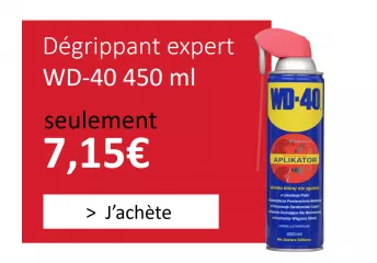 Dégrippant multifonction WD-40, lubrifie, protège, nettoie...