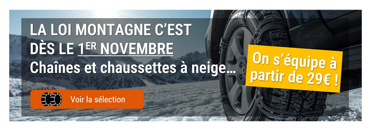 Chaines et chaussettes à neige pas cher