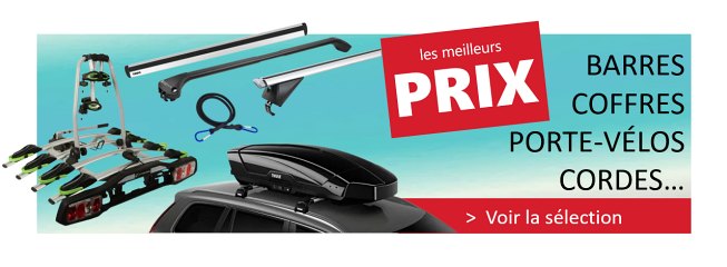 Barres de toit, porte vélos, coffre de toit pas cher